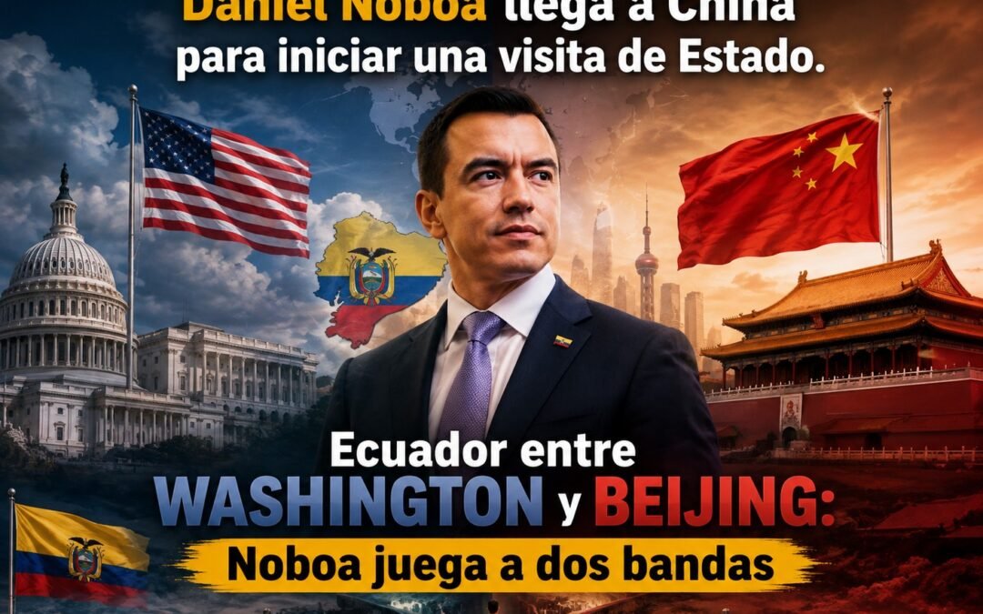 El presidente de Ecuador, Daniel Noboa llega a China para iniciar una visita de Estado.